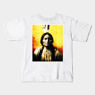 SITTING BULL-7 Kids T-Shirt